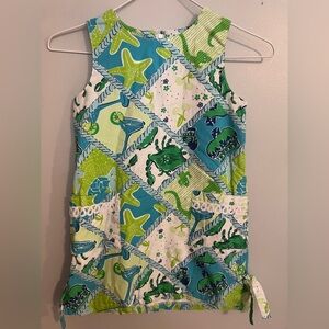 Lilly Pulitzer Kids Dress - Green and Blue Patchwork